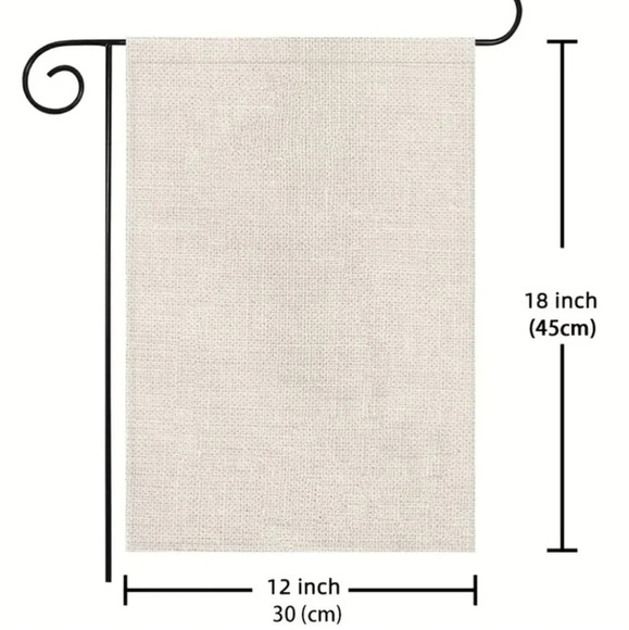 Winter trees welcome garden flag, snow - Picture 2 of 3